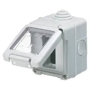 Gewiss GW27041 Electrical Enclosure IP55 2-Module Grey