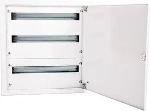 Alfako A-RZ50 Surface-Mounted Modular Distribution Board 3x24 Modules IP40 with Lock RAL9003