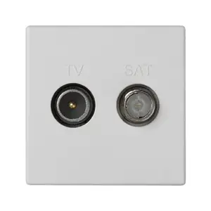 Антенная розетка TV-SAT Kontakt-Simon K130A/9, белая