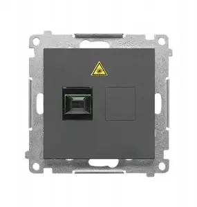 Kontakt-Simon Single Fiber Optic Socket SC/APC Module, Matte Graphite