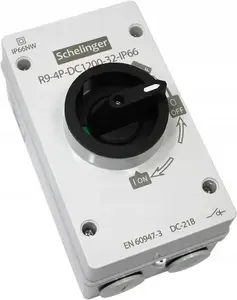 BEMKO A11-R9-4P-DC1200-32-IP66 32A 4P 1200V DC Photovoltaic Isolator Switch