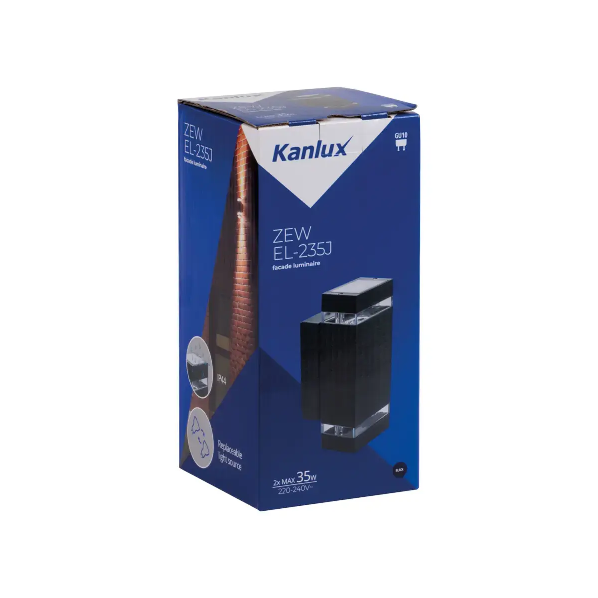 Kanlux 22440 āra sienas gaismeklis | GU10 70W Photo 5