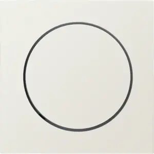 Hager 5311378982 Dimmer Cover Plate, Cream