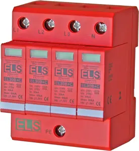 Устройство защиты от перенапряжений ELS Elektrotechnika EL30B+C 4P, тип B+C, 275В, 60кА, 1.5кВ