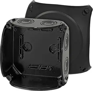 Распределительная коробка Hensel KF 0600 B для открытого монтажа, IP66/67, черная