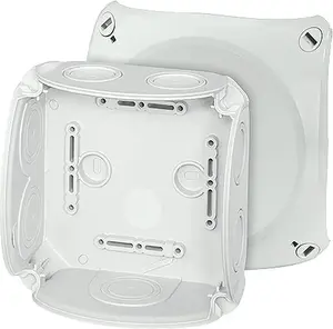 Распределительная коробка Hensel DK 0600 GZ, 130 x 130 x 77 мм, IP66, серая, без клемм