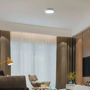 V-tac 18W LED panelis, 3000K silti balta gaisma, 1850lm, apaļš, Samsung LED