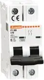 LOVATO Electric P1MB2PC02 Miniature Circuit Breaker 2P C-Curve 2A 10kA