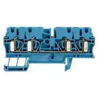 Weidmüller 1608580000 4-conductor terminal block, 2.5 mm², blue
