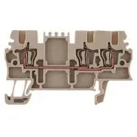 Weidmüller 1775530000 3-conductor terminal block 1.5 mm² beige