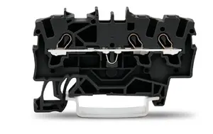 Wago 2001-1305 3-vadu caurejošā spailes bloks, 1.5 mm², melns