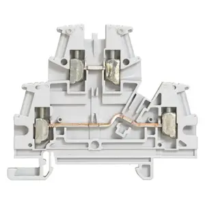 Клеммная колодка Legrand 037167 Viking 3 двухъярусная 2.5мм2 серая