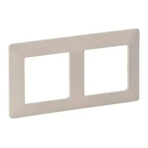Двойная рамка Legrand 754042 Valena Life, цвет миндаль