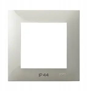 Ospel SZAFIR Single Frame for IP44 Switches, Cashmere Beige