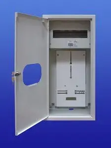 Sabaj Flush-Mounted Meter Cabinet for 1 Three-Phase Meter, 12 Modules, IP31