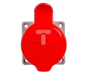 Tarel 157 rūpnieciskā paneļa kontaktligzda 5P 32A 400V IP44 sarkana