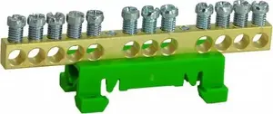 Клеммный блок заземления Simet 870S/12, 12-полюсный, 12x16мм2, для DIN-рейки TS35