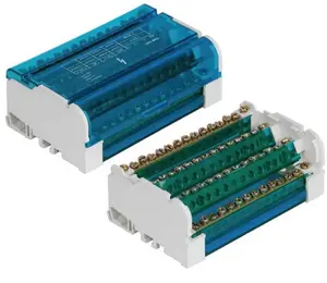 Pawbol E.4088 4-Pole Distribution Block 125A 500V with 15 Terminals