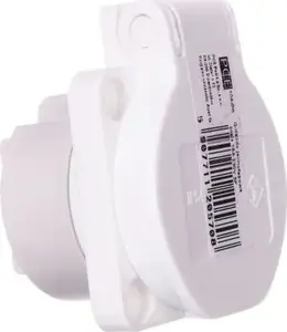 PCE 104-0w Panel Mount Socket 16A 2P+E 230V IP54 White