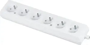 TAAJ GN-670 pārnēsājams pagarinātājs 6 ligzdas 2P+Z 16A 250V balts