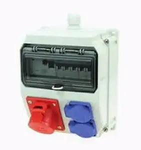 PCE LUBLIN M25 Stationary Distribution Board 16A 5-pin with 2 Schuko Sockets IP44