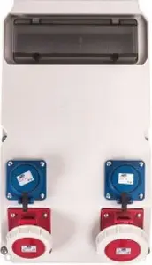 PCE SUWAŁKI Stationary Distribution Board 63A/5P, 32A/5P, 2x16A 250V IP44