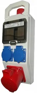 Elgat 360 sadales kārba, 5 moduļi, 1x32A 5-kontaktu ligzda, 2x16A 250V ligzdas