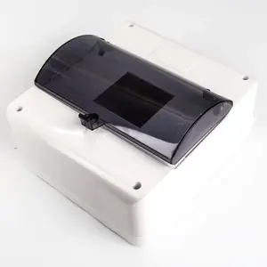Karlik OB-8ZZK Low-Voltage Distribution Board, 8-Module, with Neutral Terminal and Cover, White