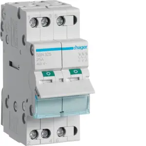 Hager SBN325 modulārais slodzes slēdzis 25A 3P