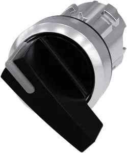 Siemens 3SU1052-2CC10-0AA0 Selector Switch, 22mm Round Metal, 2-Position O-I, Momentary