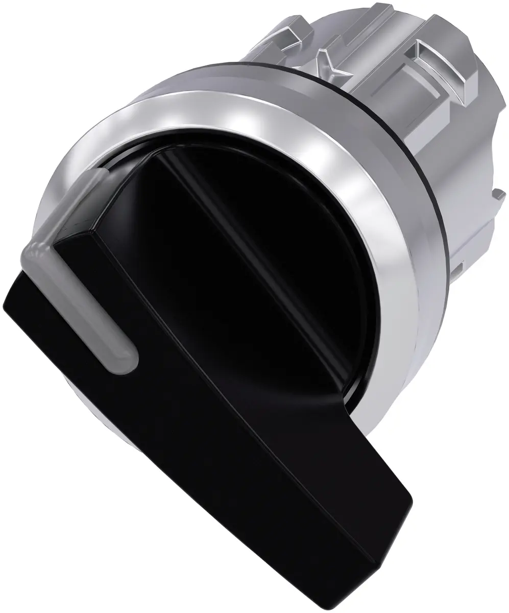 Siemens Pārslēdzējs 22mm apaļš metāla melns