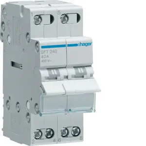 Модульный переключатель Hager SFT240 40A 2P 230В