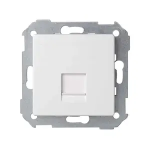 Kontakt-Simon 82005-30 Wall Plate for RJ45 Socket, White