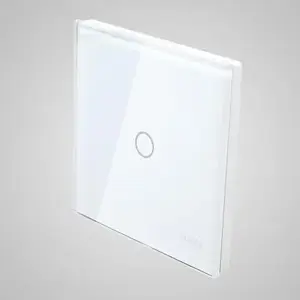Touchme TM701W Single Glass Light Switch Panel