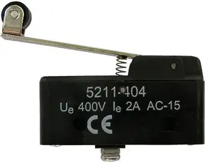 Миниатюрный концевой выключатель Promet W0-5211-404, 1НЗ 1НО, пластиковый корпус, поворотный рычаг