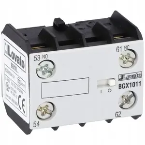 LOVATO Electric 11BGX1011 Front-Mount Auxiliary Contact Block for 11BG Contactors