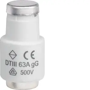 Hager LE3363 Fuse Link gG 63A DIII 500V