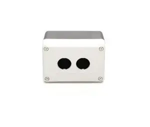 Promet T0-PY2BOS Control Station Enclosure for 2 Buttons or Indicators, Black-Grey