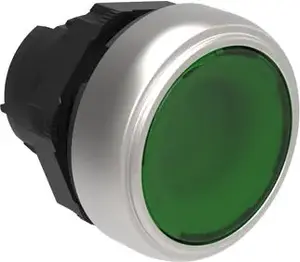 LOVATO Electric LPCBL103 Illuminated Green Pushbutton Actuator with Spring Return