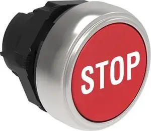 LOVATO Electric LPCB1134 Red STOP Pushbutton Actuator with Spring Return