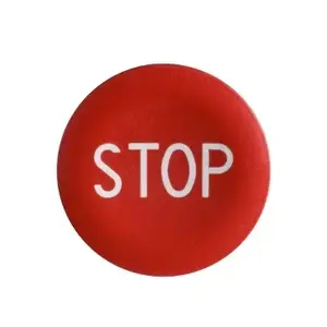 Кнопка Schneider Electric ZBA434 плоская с символом STOP