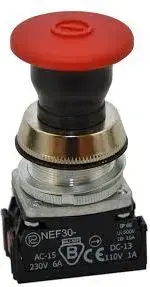 Promet Emergency Stop Button 30mm 0NO 2NC W0-NEF30-UDR 2Y C