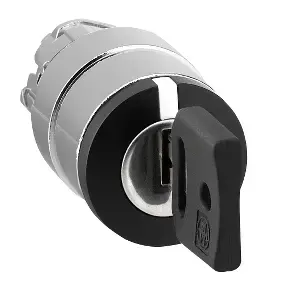 Schneider Electric ZB4BG7 Key Switch, 3-Position, Spring Return