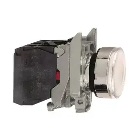 Кнопка управления Schneider Electric XB4BW3165, 22 мм, с подсветкой, 1НО+1НЗ, белая