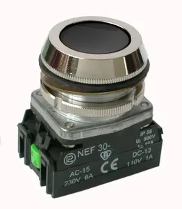 Promet NEF30 Emergency Stop Push Button, Black