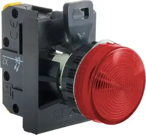 Spamel ST22-LC-230-LEDAC LED Signal Lamp 22mm Red 230V