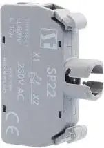 Spamel SP22-1435R03 Indicator Light Holder for BA9s Bulb 24V AC/DC