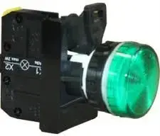 Spamel ST22-LZ-24-LEDAC/DC 22mm zaļa LED signāllampa
