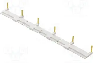 Relpol ZGGZ4-1 6-pin comb jumper for sockets and relays, 10A 250V AC, grey