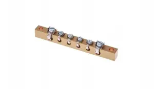 Pokój ZO-0003 Protective Terminal Block, 4x4mm² and 2x10mm², Brass